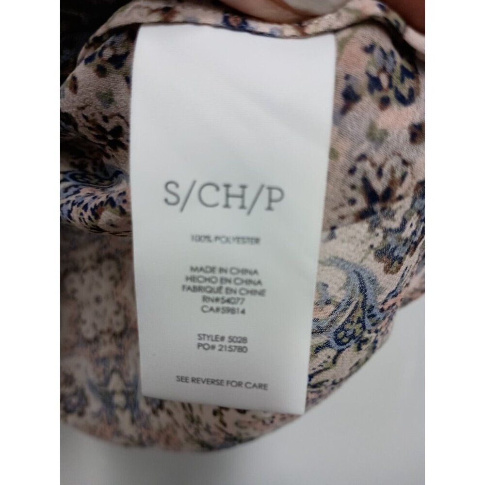 CAbi Womens Siena Chiffon Blouse Top Small Floral Long Sleeve BOHO Fairy 5028 - Picture 7 of 10
